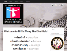 Tablet Screenshot of ni-yai-muaythai-sheffield.com
